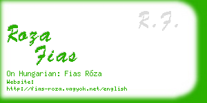 roza fias business card